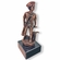 8-1/2 INCH HEIGHT MINUTEMAN ANTIQUE BRONZE TROPHY ON BLACK MARBLE BASE