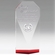 8-1/2 INCH THICK BEVELED CRYSTAL TOWER RED BASE