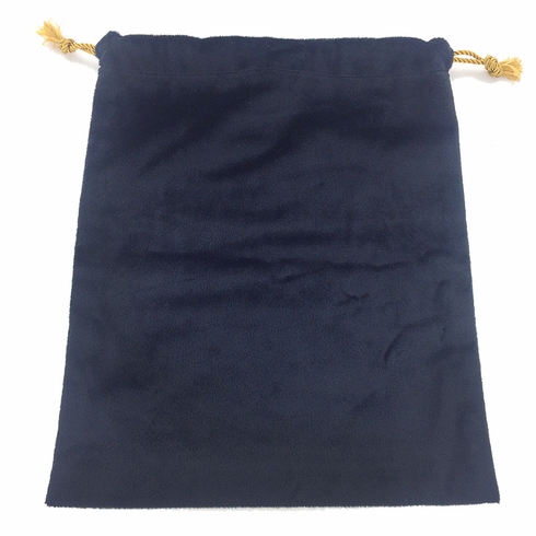 8-1/2 X 11-1/2 INCH BLACK VELVET DRAWSTRING BAG