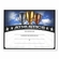 8-1/2 x 11 INCH ATHLETICS CERTIFICATE