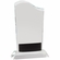 8-1/2 x 5-1/2 INCHES OPTICAL CRYSTAL WAVE AWARD WITH BLACK ACCENT