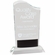 8-1/2 x 5-1/2 INCHES OPTICAL CRYSTAL WAVE AWARD WITH BLACK ACCENT