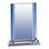 8-1/2 X 6-1/2 INCH BLUE COLUMN OPTICAL CRYSTAL AWARD