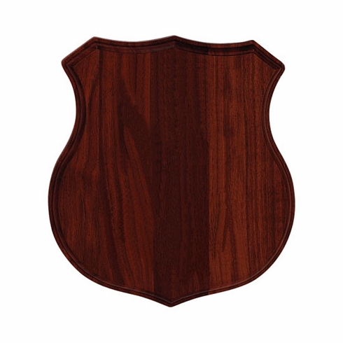 8-1/2 X 9 WALNUT POLICE SHIELD