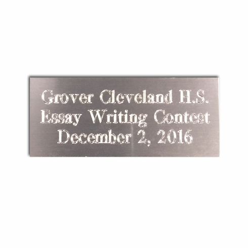 8-1/4 INCH ROUND BEVELED GLASS AWARD ON ROSEWOOD BASE W/ SILVER ENGRAVING PLATE