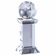 8-1/4 x 3-1/4 INCH OPTICAL CRYSTAL GLOBE TROPHY ON CRYSTAL BASE