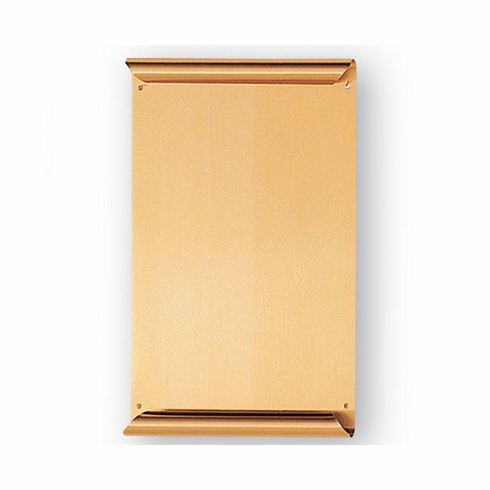 8-1/4 X 7 INCH BRASS SCROLL PLATE