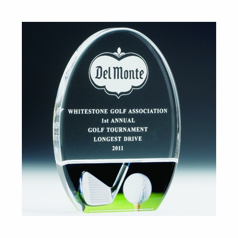 8 INCH ACRYLIC GOLF TROPHY