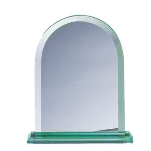 8 INCH ARCHED SHAPE JADE GLASS AWARD