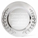 8 INCH CHROME PLATE EMBOSSED WREATH TRAY