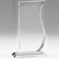 8 INCH CRYSTAL WAVE SHAPE AWARD