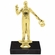 8 INCH MAGICIAN GOLD TROPHY ON BLACK MARBLE BASE