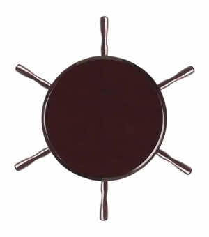 8 INCH SHIPWHEEL PIANO MAHOGANY WOOD BOARD 