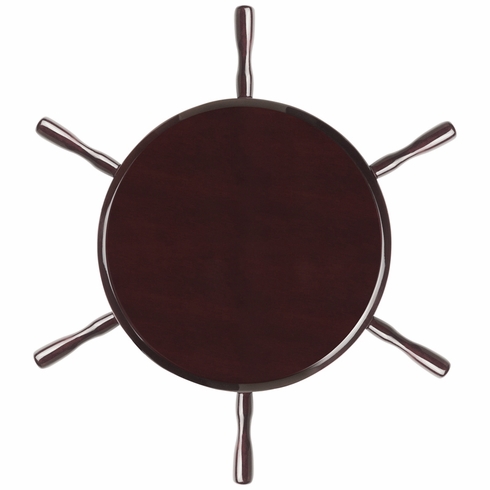 8 INCH SHIPWHEEL PIANO MAHOGANY WOOD BOARD 