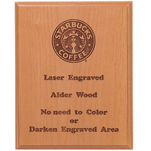 8 X 10 ALDER WOOD PLAQUE