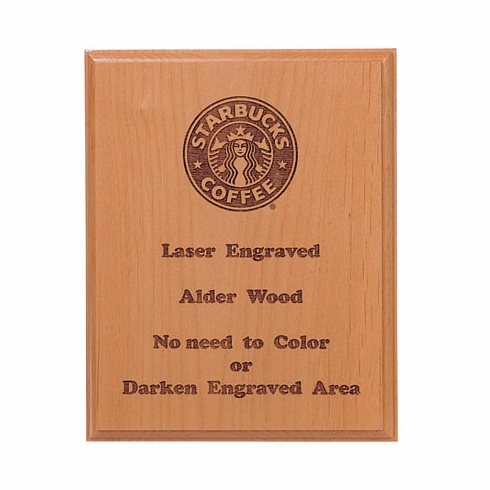 8 X 10 ALDER WOOD PLAQUE