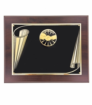 8 X 10 AWARD PLAQUE WITH 2 INCH SPECIAL THANKS MEDALLION INSERT 