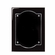 8 X 10 BLACK PIANO FINISH PLAQUE WITH FLOATING ACRYLIC