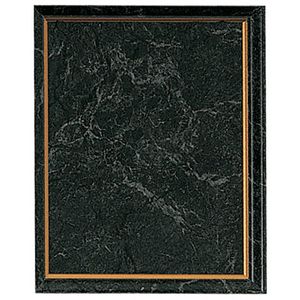 8 X 10 BLACK PLAQUE GOLD EDGE