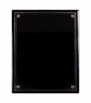8 x 10 INCH BLACK PIANO FINISH FLOATING ACRYLIC PLAQUE