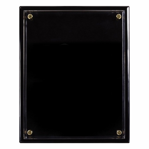 8 x 10 INCH BLACK PIANO FINISH FLOATING ACRYLIC PLAQUE