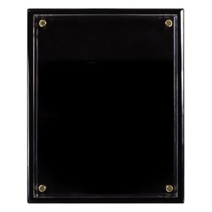 8 x 10 INCH BLACK PIANO FINISH FLOATING ACRYLIC PLAQUE