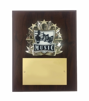 8 X 10 INCH FULL COLOR RAISE MODELED MUSIC PLAQUE