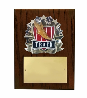8 X 10 INCH FULL COLOR RAISE MODELED TRACK PLAQUE