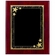 8 x 10 INCH PIANO FINISH CHERRY PLAQUE WITH BLACK AND GOLD FLORENTINE STAR