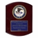  8 x 10 Inch Piano Finish Rose Wood Plaque With 4 Inch Department of Justice Medallion Insert