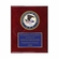 8 x 10 Inch Piano Finish Rose Wood Plaque With 4 Inch Department of Justice Medallion Insert