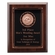 8 X 10 INCH PLAQUE WITH BLACK AND BRONZE PLATE TAKES INSERT