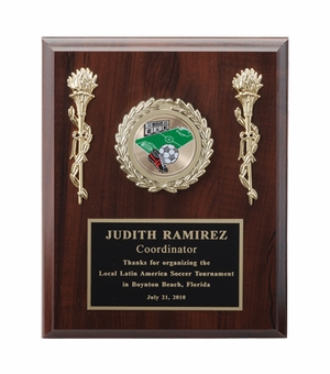 8 X 10 INCH PLAQUE WITH BLACK PLATE TAKES INSERT