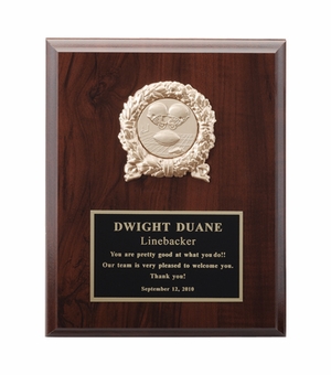 8 X 10 INCH PLAQUE WITH BLACK PLATE TAKES INSERT