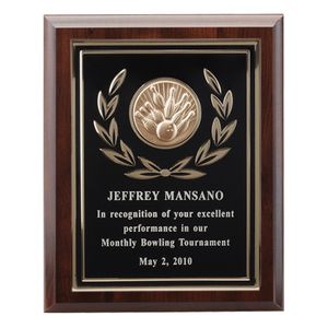 8 X 10 INCH PLAQUE WITH BLACK PLATE TAKES INSERT