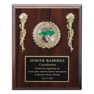8 X 10 INCH PLAQUE WITH BLACK PLATE TAKES INSERT