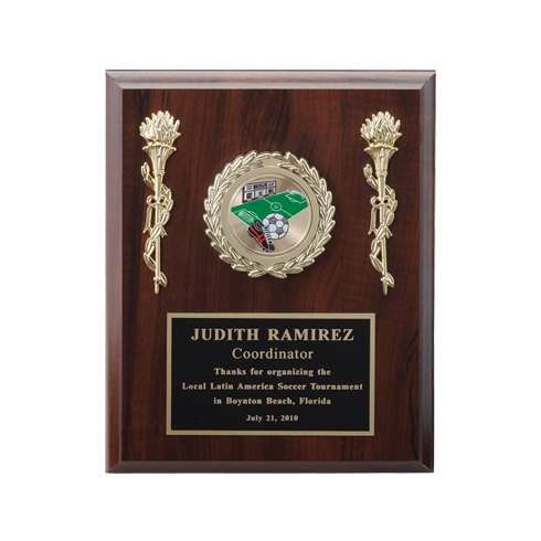 8 X 10 INCH PLAQUE WITH BLACK PLATE TAKES INSERT