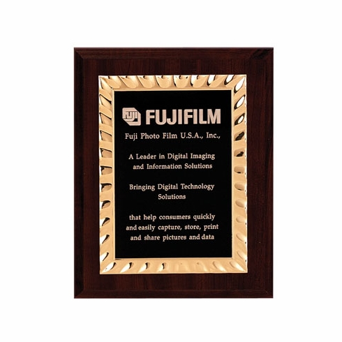 8 X 10 INCH WALNUT PLAQUE FRAME