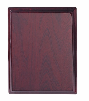 8 X 10 ROSEWOOD PIANO FINISH PLAQUE