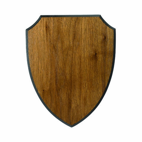 8 X 10 WALNUT VENEER SHIELD PLAQUE