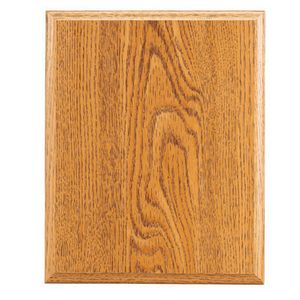 9 X 12 OAK FINISH PLAQUE