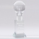 8 X 2-1/2 INCH OPTICAL CRYSTAL LIGHT BULB AWARD