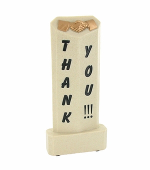 8 X 3 INCH THANK YOU RESIN TROPHY