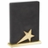  8 x 5-1/2 INCH BLACK LEATHERETTE STAR TROPHY ON METAL BASE