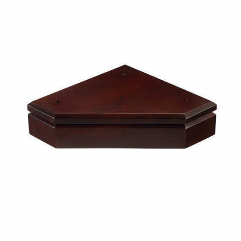 8 X 8 X 1-1/2 WALNUT FINISHED BASE