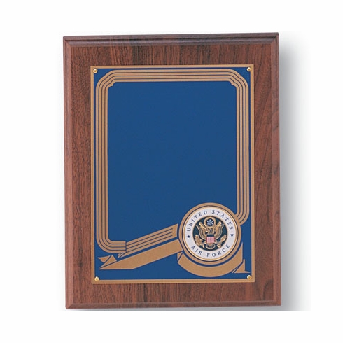 8X10 WALNUT FINISH PLAQUE, BLACK