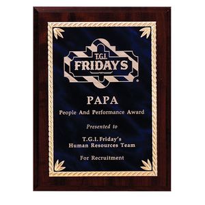 8 X 10 WALNUT FRAME PLAQUE