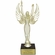 9-1/2 INCH FEMALE VICTORY FIGURE TROPHY ON BLACK MARBLE BASE