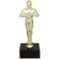9-1/2 INCH MALE ACHIEVEMENT FIGURE TROPHY ON BLACK MARBLE BASE