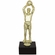 9-1/2 INCH MALE BASKETBALL FIGURE TROPHY ON BLACK MARBLE BASE